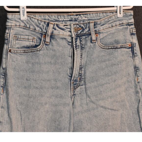 Old Navy High Rise O.G. Loose Women's 8 Tall Secret Light Wash Denim Jeans - Picture 2 of 8